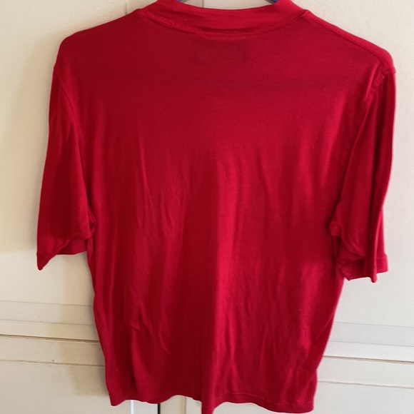 Red Silk T Shirt - Picture 3 of 4